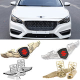 Suzuki Angle Wings Metal Car Front Hood Bonnet Sticker Emblem Badge