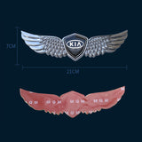 KIA Metal Wings Car Front Sticker Emblem Badge Decal