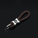Ford Mustang Logo Braided Rope Car Keychain Keyring