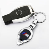 BMW M Power Skull Metal Car Keychain Key Holder