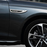2pcs Skoda VRS Metal Car Fender Side Stickers Badge Decals