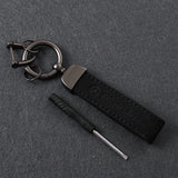 Mercedes Benz AMG Suede Metal Car Keyring Pendant