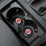 2PCS Fiat Diamond Car Water Coaster Cup Mat