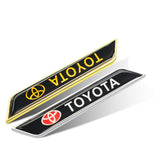 2pcs Toyota Logo Car Fender Side Sticker Decal Emblem Badge