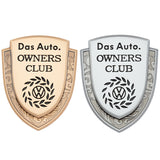 VW Metal Shield Car Rear Sticker Auto Window Emblem Badge Decal