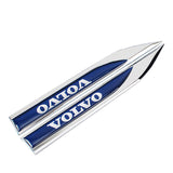 2pcs/set Volvo Metal Car Fender Side Sticker Emblem Badge Decal