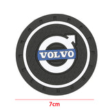 2pcs/set Volvo PVC Car Water Coaster Cup Mat