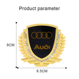 Audi Metal Diamond Car Rear Sticker Trunk Emblem Badge Decal