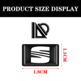 10pcs SEAT FR Epoxy Car Armrest Button Sticker