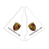 2PCS Porsche Car Door Corner Edge Cover Anti-Scratch Protective Sticker