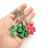 Alfa Romeo Four Leaf Clover Logo Metal Car Key Rings Keychain Pendant