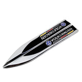 2pcs Volkswagen Rline GTI GTD Logo Metal Car Side Fender Sticker Emblem Badge Decal Decoration