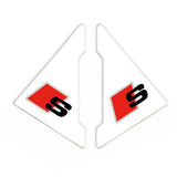 2PCS Audi Sline Car Door Corner Edge Cover Anti-Scratch Protective Sticker