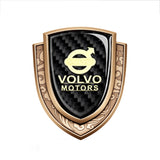 Volvo Metal Carbon Fiber Shield Car Rear Sticker Auto Window Emblem Badge Decal