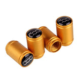 4pcs/set Fiat 500 Logo Matte Car Air Valve Stem Caps Auto Tyre Valve Covers