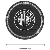 2PCS Alfa Romeo Diamond Car Water Coaster Cup Mat
