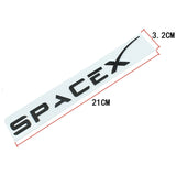 Tesla SpaceX Logo ABS Car Rear Sticker Emblem Badge Decal