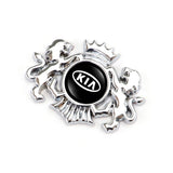KIA Double Lion Metal Car Rear Sticker Auto Window Emblem Badge Decal