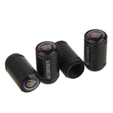 4pcs/set Cadillac Logo Matte Car Air Valve Stem Caps Auto Tyre Valve Covers