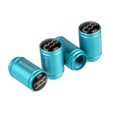 4pcs/set Fiat 500 Logo Matte Car Air Valve Stem Caps Auto Tyre Valve Covers