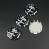 4pcs/set 60mm Alfa Romeo Logo ABS Car Wheel Center Hub Cap