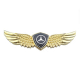 Mercedes Benz Logo Metal Wings Car Front Hood Bonnet Center Sticker Emblem