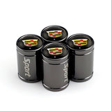 4pcs Cadillac Logo Car Tire Valve Caps