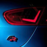 SEAT FR Logo Metal Car Front Hood Grille Emblem Bagde Rear Sticker Decal