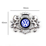 VW Double Lion Metal Car Rear Sticker Auto Window Emblem Badge Decal