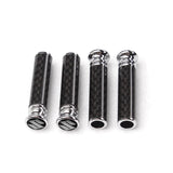 4pcs/set Suzuki Logo Carbon Fiber Car Door Bolt Lock Pins Gate Lock Screws