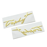2pcs MG Trophy+ Logo Metal Car Side Body Sticker Decal Emblem Badge