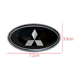 Mitsubishi Elliptical Metal Car Window Sticker Emblem Badge Decal