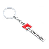 Audi Sline Supercharged S4 Logo Metal Car Keychain Keyring