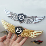 Nissan Metal Wings Car Front Sticker Emblem Badge Decal