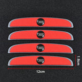 4pcs/set Audi Car Door Mirror Side Anti Collision Sticker Bumper Strips