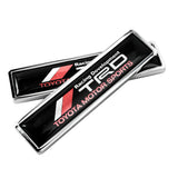 2pcs/set Toyota TRD Logo Metal Car Side Sticker Auto Emblem Badge