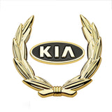 KIA Wheat Metal Car Window Sticker Emblem Badge Decal
