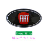 Fiat Elliptical Metal Car Window Sticker Emblem Badge Decal