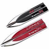 2pcs Honda Mugen Typer Accord Logo Metal Car Side Fender Sticker Emblem Badge Decal Decoration