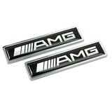 2pcs/set Mercedes Benz AMG Brabus Carlsson Lorinser Logo Metal Car Side Sticker Auto Emblem Badge