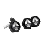 4pcs/set Renault Logo Stainless Steel Car License Plate Bolts