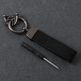 Lincoln Suede Metal Car Keyring Pendant