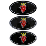 SAAB Elliptical Metal Car Window Sticker Emblem Badge Decal