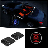 2pcs Dodge Wireless Car Welcome Door Laser Projection LED Light