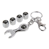 4pcs/set Acura Logo Car Air Valve Stem Cap Auto Tyre Valve Covers with Wrench