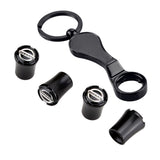 4pcs/set Nissan Logo Car Air Valve Stem Caps Auto Tyre Valve Covers
