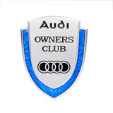 Audi Metal Shield Car Rear Sticker Auto Window Emblem Badge Decal