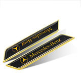 2pcs Mercedes Benz Logo Car Fender Side Sticker Decal Emblem Badge