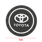 2pcs/set Toyota PVC Car Water Coaster Cup Mat