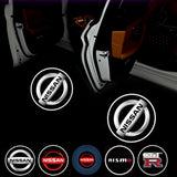 2pcs Nissan Wireless Car Welcome Door Laser Projection LED Light